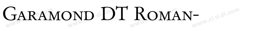 Garamond DT Roman字体转换